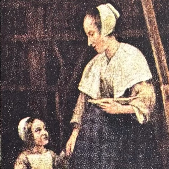 Pieter de Hooch Courtyard of a Dutch House Original Vintage Fine Art Print 30’s - Picture 3 of 7